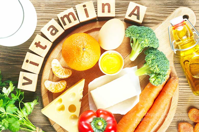 Thực phẩm Vitamin A tốt cho người bị hắc lào